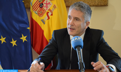 Le ministre de l’intérieur espagnol, Fernando Grande-Marlaska