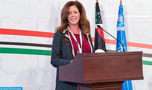 La cheffe par intérim de la Mission d'appui des Nations unies en Libye (MANUL), Stephanie Williams