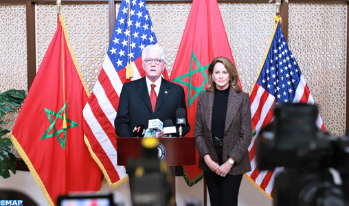 L’ambassadeur des Etats-Unis d’Amérique, David Thomas Fischer, lots du point de presse tenu à Rabat