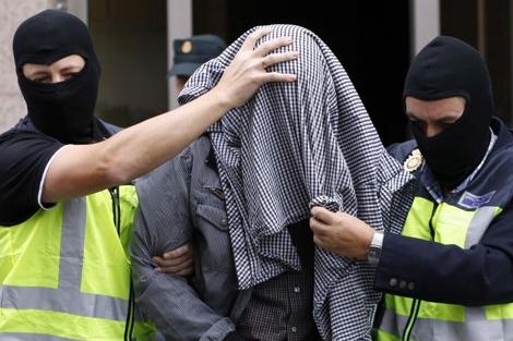 L'imam de nationalité marocaine au moment de son arrestation 