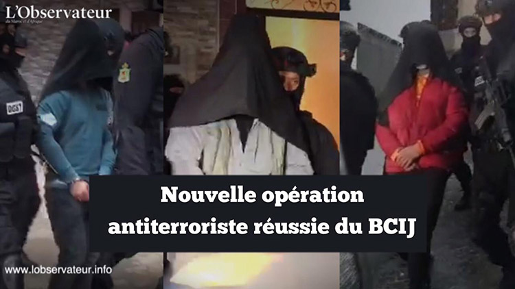 Les trois terroristes pru00e9sumu00e9s arru00eatu00e9s tu00f4t ce matin u00e0 Tu00e9touan.