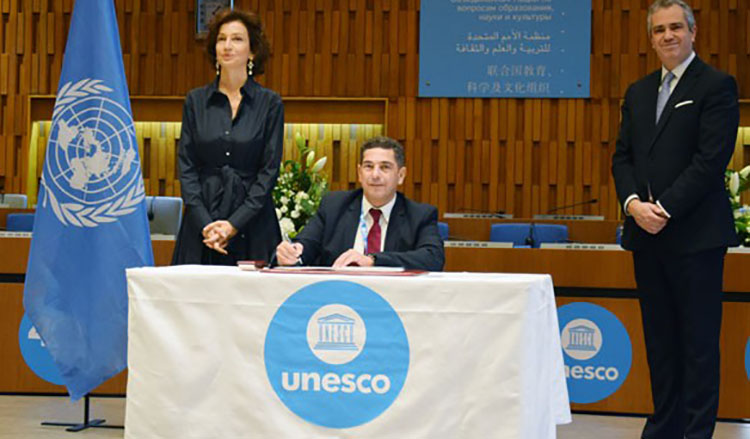 Ph. Archives - Le ministre de l'Education nationale, de la Formation professionnelle, de l'Enseignement supérieur et de la Recherche scientifique, Saaid Amzazi, participant à une action de l'Unesco au Maroc.