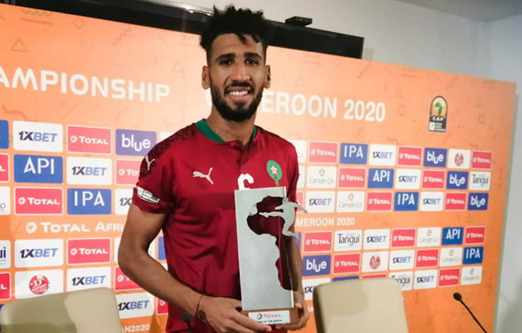 Mohamed Ali Bamaamar, lu2019homme du match Maroc-Zambie