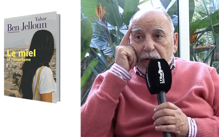 Tahar Benjelloun parlant de son nouveau roman : Le miel et l'amertume. 