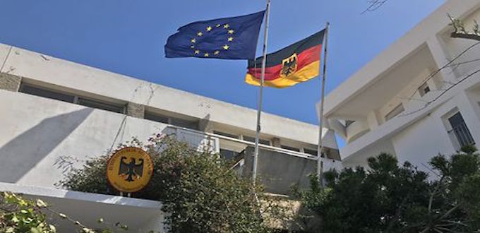 L'ambassade d'Allemagne à Rabat. 